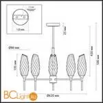 Люстра Lumion SHIVON 6518/5C - Фото 0