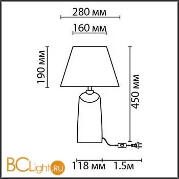 Настольная лампа Lumion SINNA new 8211/1T - Фото 0