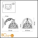 Бра Lumion Sligo 2947/1W - Схема