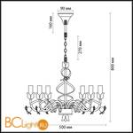 Люстра Lumion Soletta 3103/6 - Схема