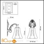 Бра Lumion Sonette 2985/1W - Схема