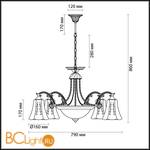 Люстра Lumion Sonette 2985/7A - Схема