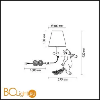 Настольная лампа Lumion SQUIRREL 6523/1T - Фото 0