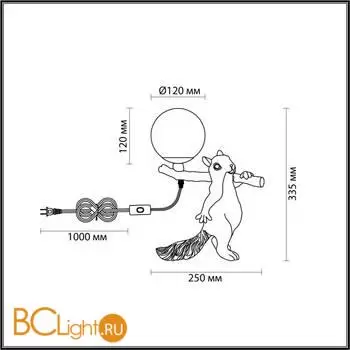 Настольная лампа Lumion SQUIRREL 6522/1T - Фото 0