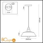 Подвесной светильник Lumion Stig 3677/1 - Схема