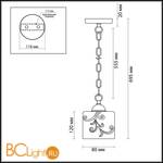 Подвесной светильник Lumion Susanna 3140/1 - Схема