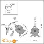 Бра Lumion Tulippa 3111/1W - Схема