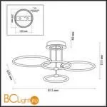 Потолочный светильник Lumion Ursula 5282/96CL - Фото 0