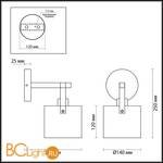 Бра Lumion Valarie 3716/1W - Схема