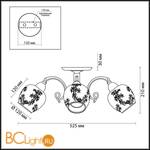 Потолочная люстра Lumion Velia 3107/3C - Схема