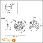 Бра Lumion Venta 3079/1W - Схема