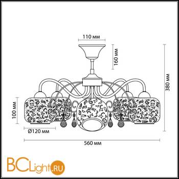 Потолочная люстра Lumion Venta 3079/5 - Схема