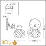 Бра Lumion Verena 3254/1W - Схема