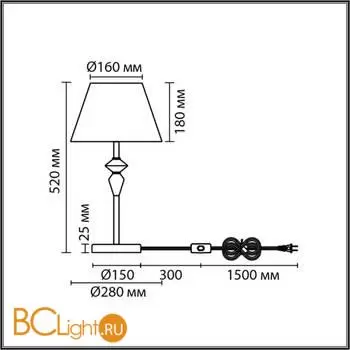 Настольная лампа Lumion VERMONT 8275/1T - Фото 0