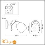 Бра Lumion Veronica 3145/1W - Схема