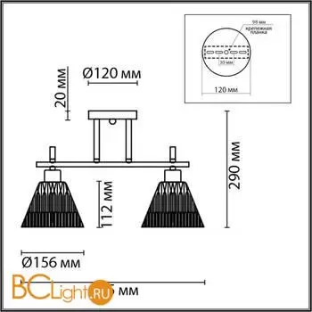 Потолочный светильник Lumion VIVIAN new 8188/2C - Фото 0