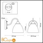 Бра Lumion Vivina 3132/1W - Схема