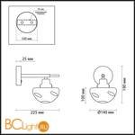 Бра Lumion Yoshi 4405/1W - Схема