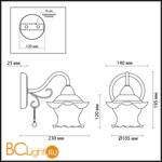 Бра Lumion Zidoni 3239/1W - Схема