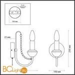 Бра Lumion ZULA 5294/1W - Фото 0