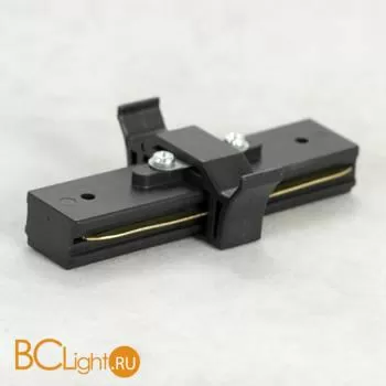 Коннектор для 1-фазного трека Lussole 10324 прямой коннектор черный - Фото 1