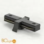 Коннектор для 1-фазного трека Lussole 10324 прямой коннектор черный