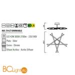 Люстра Mantra Aire LED 5917 - Схема