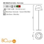 Торшер Mantra Alboran 5864 - Схема