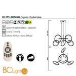 Подвесной светильник Mantra Aros 5751 - Схема