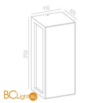 Уличный настенный светильник Mantra BERET 7928 - Фото 1