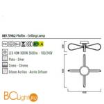 Потолочный светильник Mantra Bucle 5982 - Схема