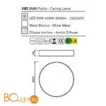 Потолочный светильник Mantra Cumbuco 5500 - Схема