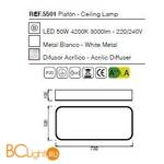 Потолочный светильник Mantra Cumbuco 5501 - Схема