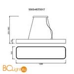 Подвесной светильник Mantra Cumbuco 5503+5517 - Схема