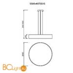 Подвесной светильник Mantra Cumbuco 5500+5515 - Схема