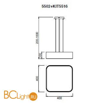 Подвесной светильник Mantra Cumbuco 5502+5516 - Схема