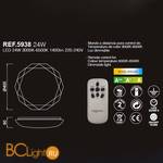 Потолочный светильник Mantra Diamante 5938 - Схема