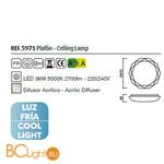 Потолочный светильник Mantra Diamante II 5971 - Схема