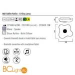 Потолочный светильник Mantra Eos Music 5874 - Схема