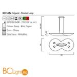 Подвесной светильник Mantra Flow 5872 - Схема