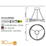 Подвесной светильник Mantra Infinity 5811 - Схема