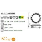 Потолочный светильник Mantra Infinity 5727 - Схема