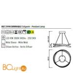 Подвесной светильник Mantra Infinity 5990 - Схема