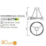 Подвесной светильник Mantra Infinity 5991 - Схема