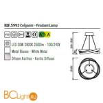 Подвесной светильник Mantra Infinity 5993 - Схема