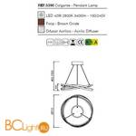 Подвесной светильник Mantra Infinity 5390 - Схема