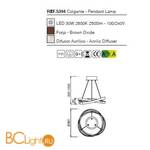 Подвесной светильник Mantra Infinity 5394 - Схема