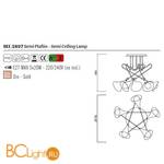 Потолочная люстра Mantra Jazz 5897 - Схема