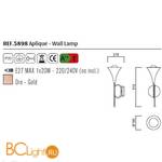 Бра Mantra Jazz 5898 - Схема