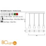 Подвесной светильник Mantra Kos 5840 - Схема